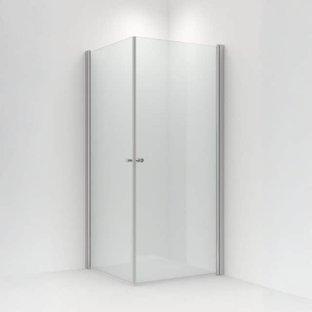 Vikingbad BRAGE Dusjhjørne rett Sølv / 70x70cm VikingBad Dusjhjørne VB-120904