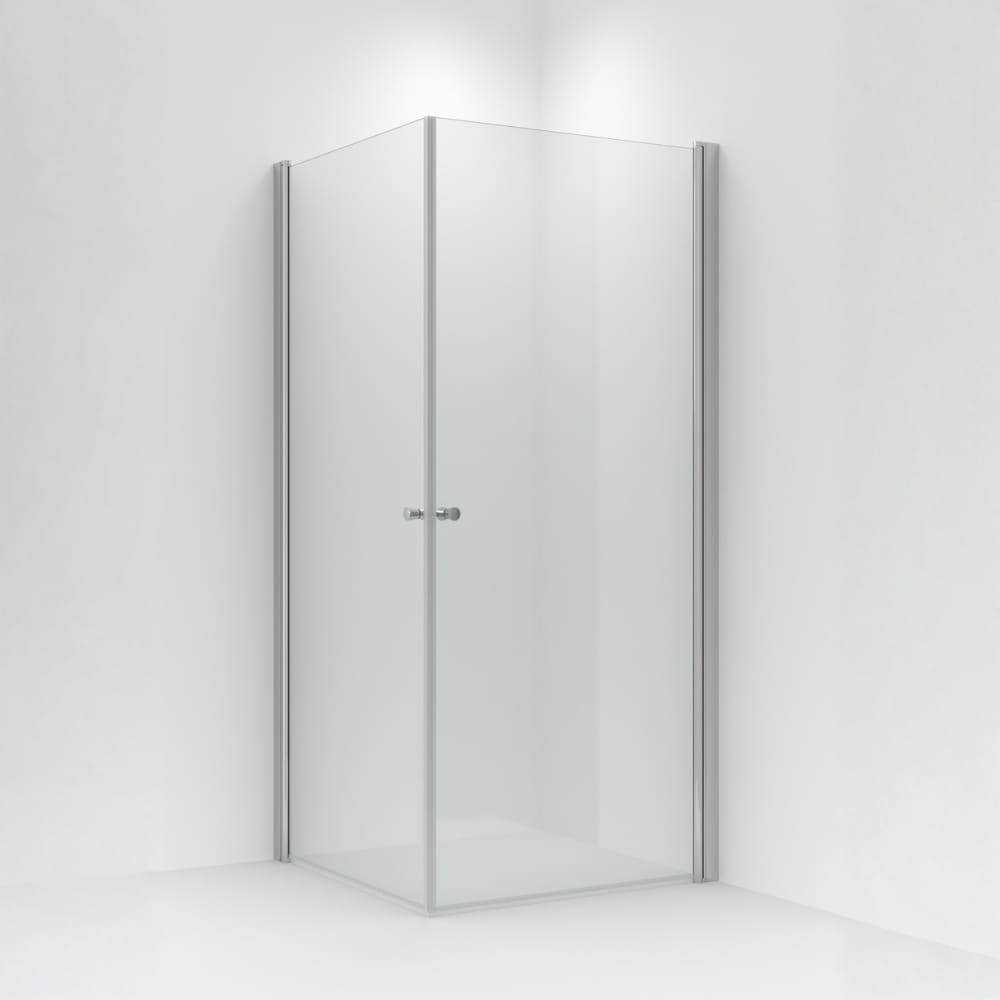 Vikingbad BRAGE Dusjhjørne rett Sølv / 70x70cm VikingBad Dusjhjørne VB-120904
