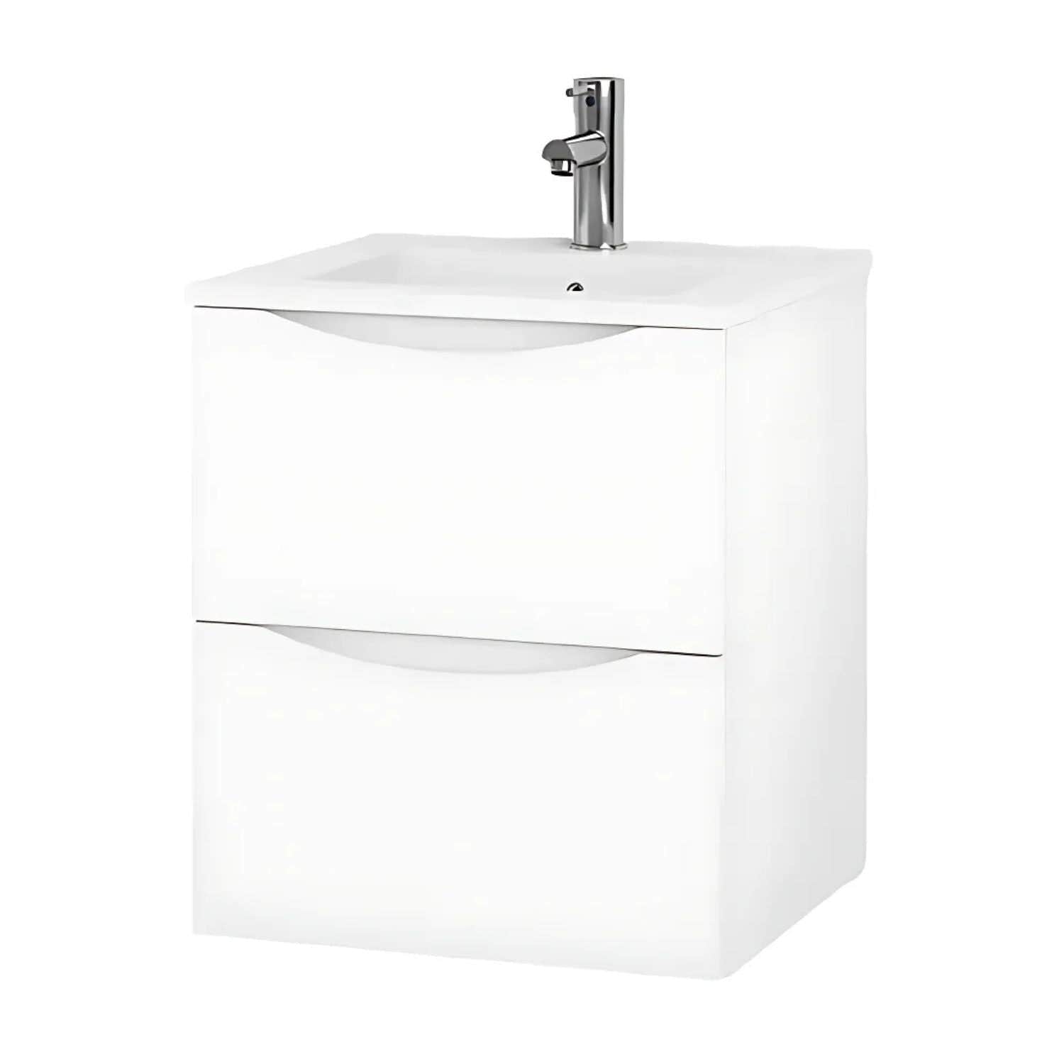 VikingBad ELI 50 SLIM Servantskap Hvit matt / 50cm VikingBad Servantskap VB-111156-F100