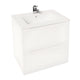VikingBad ELI 50 SLIM Servantskap med BEA servant Hvit matt / 50cm VikingBad Møbelpakke bad VB-116536