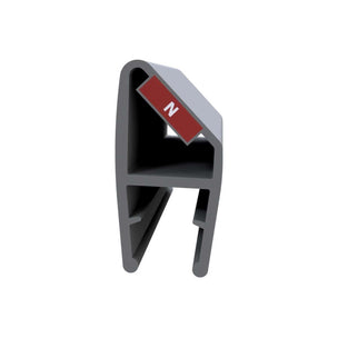 Vikingbad Magnetprofil Liam Fast Glassfelt 90° hjørnemontering