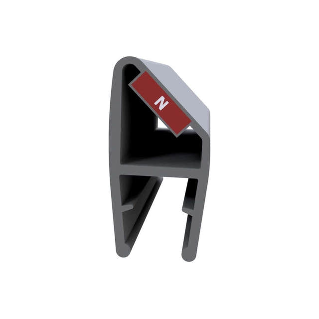 VikingBad Emil Magnetprofil Hjørnemontering PVC Klar VikingBad Magnetprofil VB-004945-01