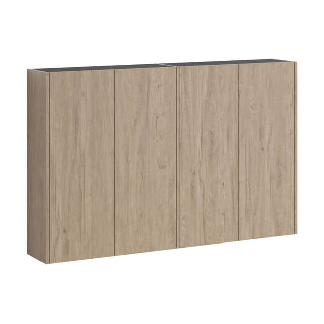 VikingBad Fay Dobbel Veggskap uten Speil Eik VikingBad Sideskap bad VB-119185