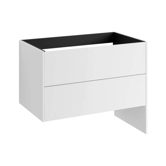 VikingBad Fay Servantskap med Lang Sideplate Hvit matt / 100cm VikingBad Servantskap VB-119356