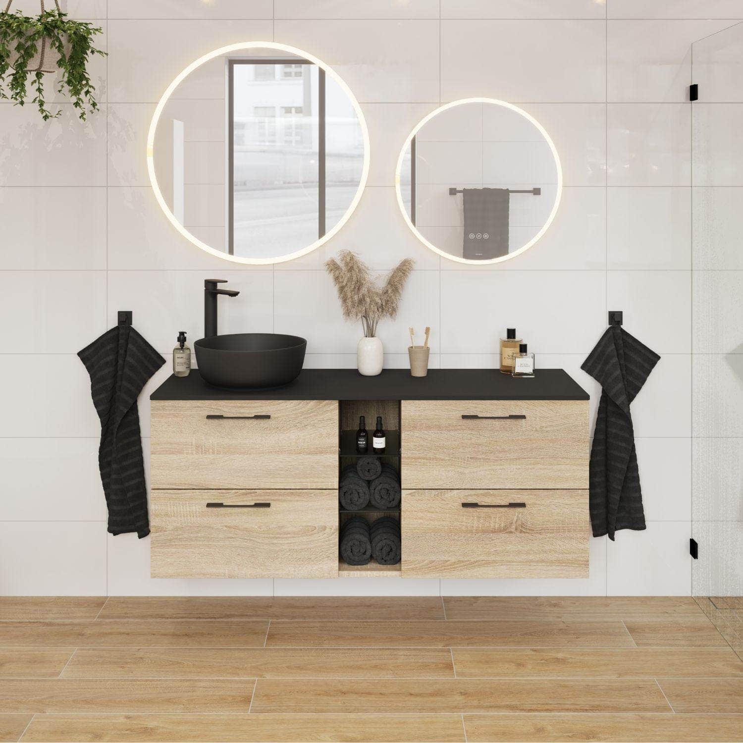 Vikingbad Greenwood vegg- / gulvflis Miele brun / 20x120cm VikingBad VB-114901.49Dxx.xx