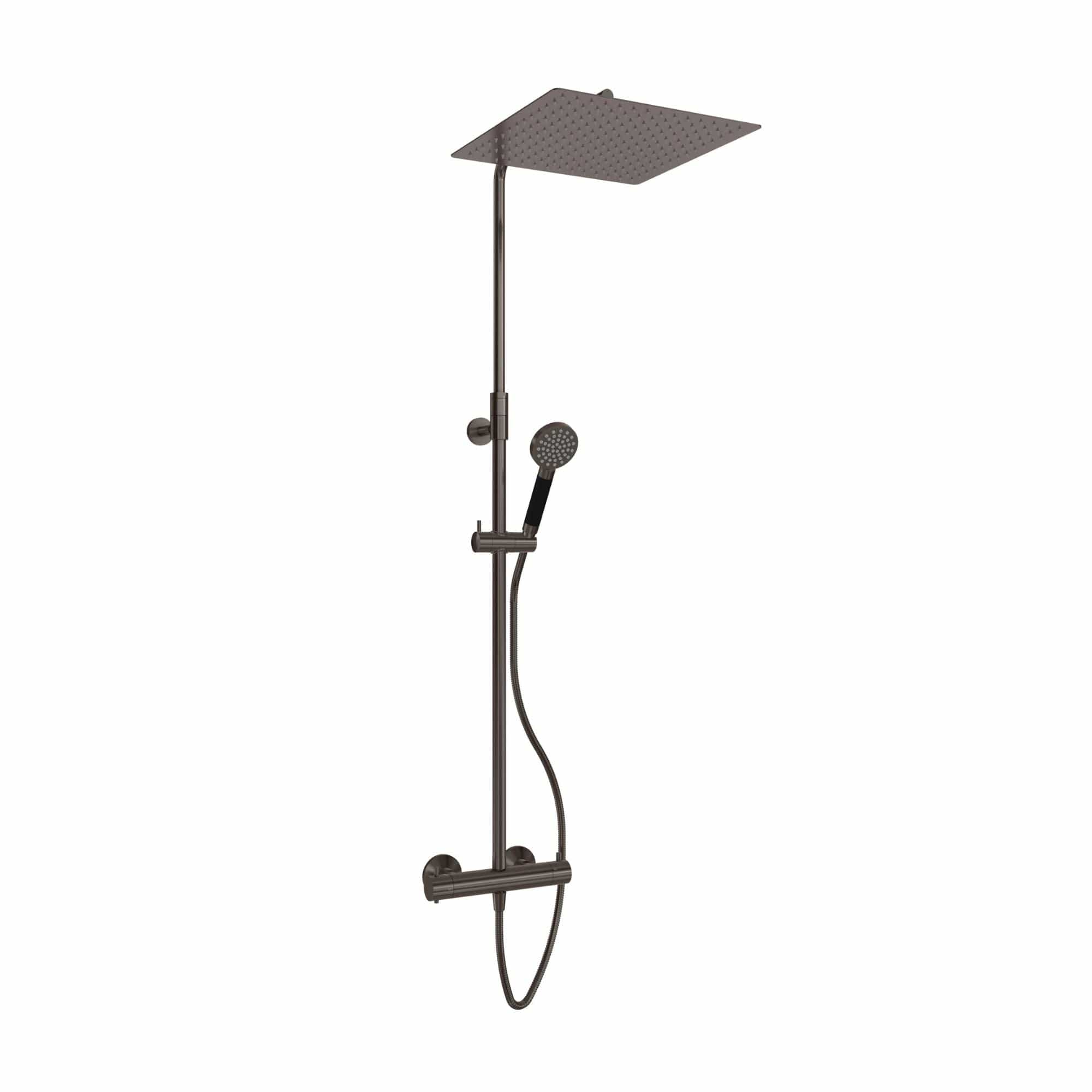 VikingBad Hedda Rainshower Rett Børstet grå VikingBad Takdusj VB-118183