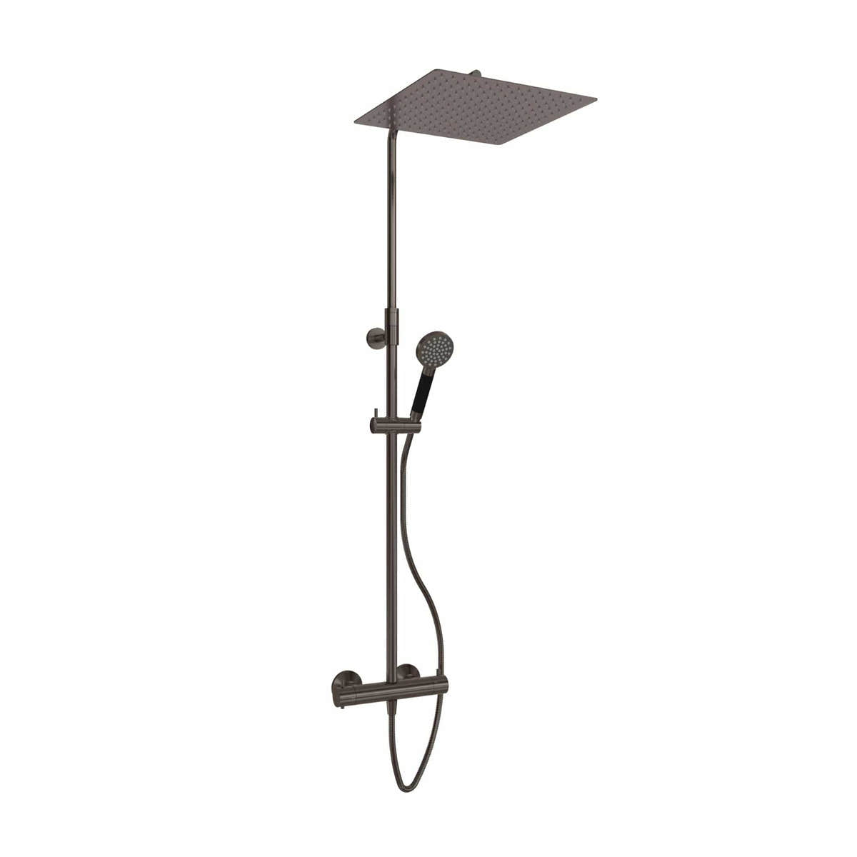 VikingBad Hedda Rainshower Rett Børstet grå VikingBad Takdusj VB-118183