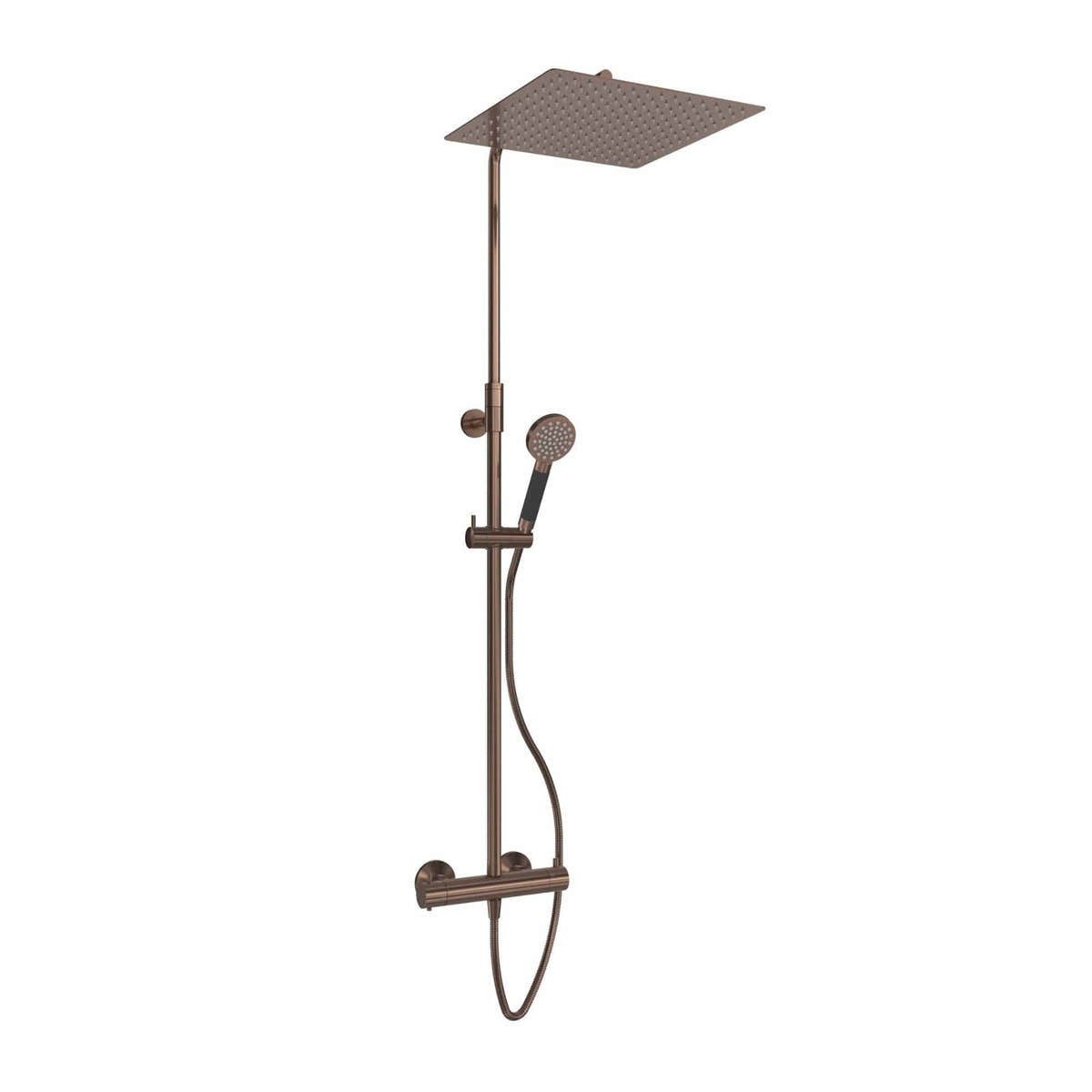 VikingBad Hedda Rainshower Rett Børstet roségull VikingBad Takdusj VB-118185