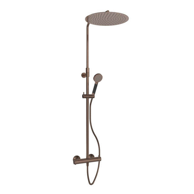 VikingBad Hedda Rainshower Rund Børstet roségull VikingBad Takdusj VB-118188