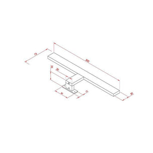 OUTLET: Vikingbad IDA Led Lampe Krom