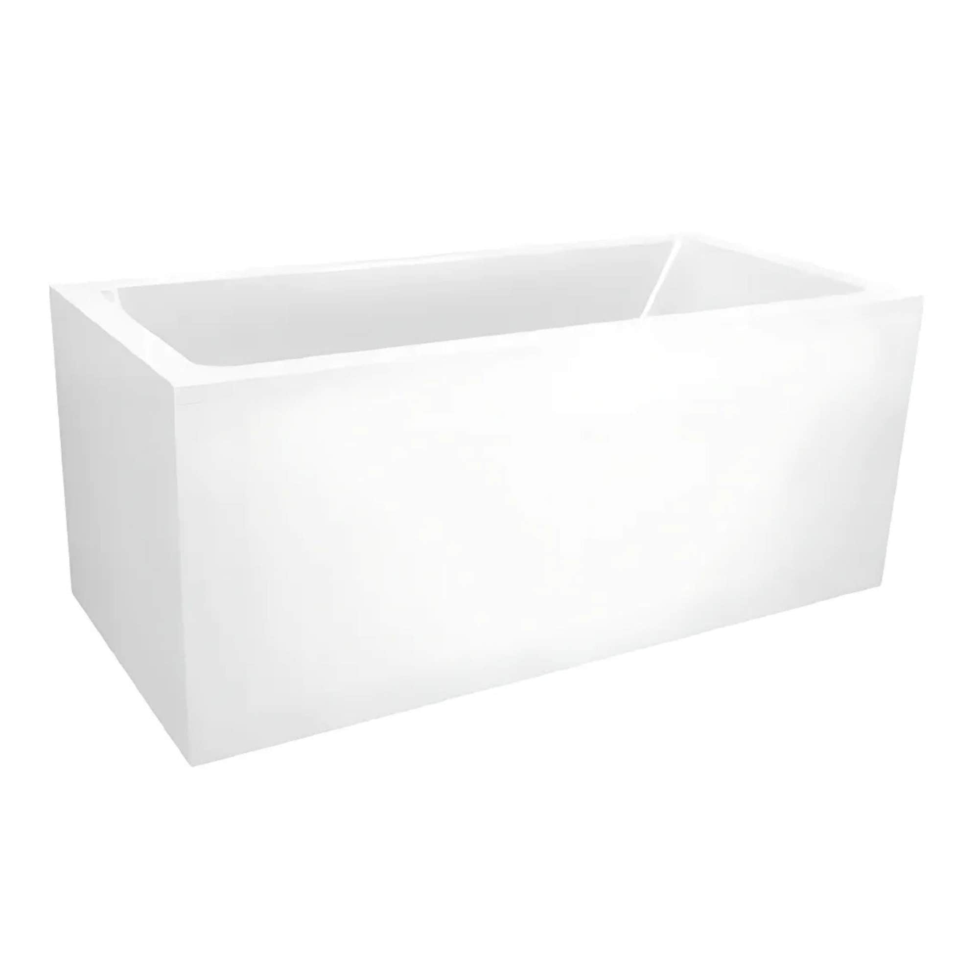VikingBad Kvadrat Badekar 150-170 Hvit / 150cm / Uten panel VikingBad Firkantet badekar VB-108559