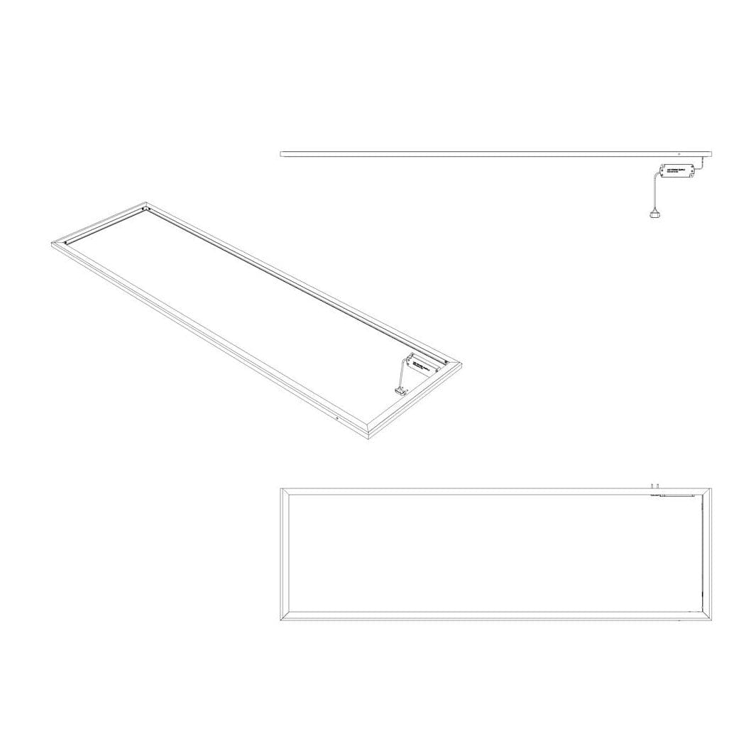 VikingBad Led Lyslist D46 mellom Servant/Skrog - justerbar lysfarge VikingBad Tilbehør møbler