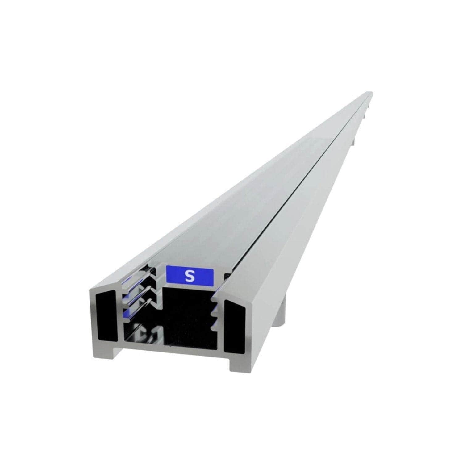 VikingBad  Liam Magnetprofil Fast Vegg  H193cm Sølv VikingBad Magnetprofil VB-001451