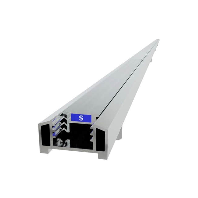 VikingBad  Liam Magnetprofil Fast Vegg  H193cm Sølv VikingBad Magnetprofil VB-001451