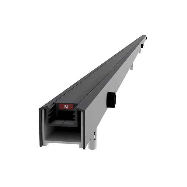 VikingBad Liam Magnetprofil Vegg H193cm Svart matt VikingBad Magnetprofil VB-001452