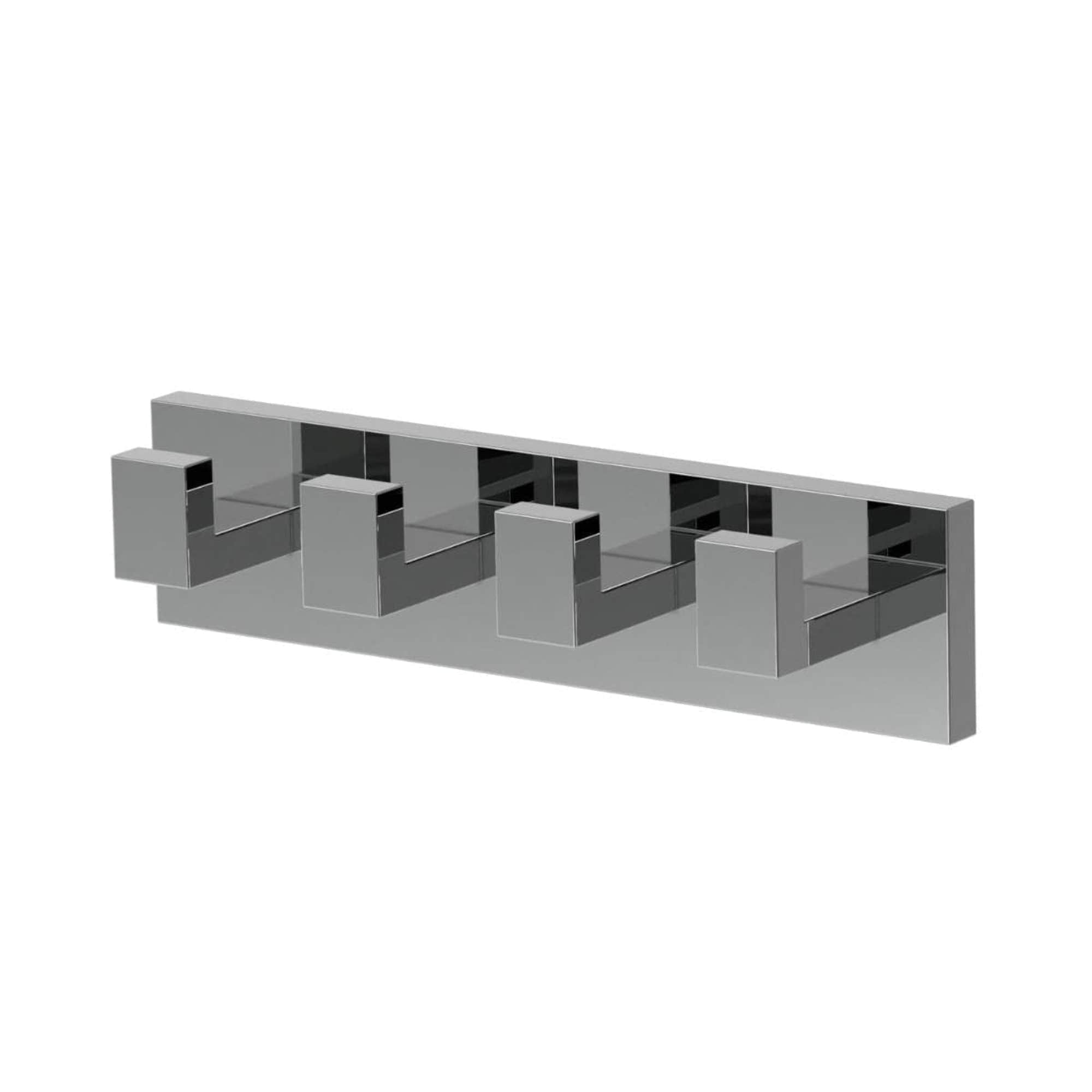 VikingBad Luna Rett Knaggrekke med 4 kroker Krom VikingBad Knagger VB-017936-01