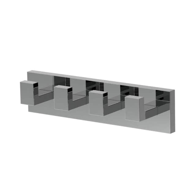 VikingBad Luna Rett Knaggrekke med 4 kroker Krom VikingBad Knagger VB-017936-01