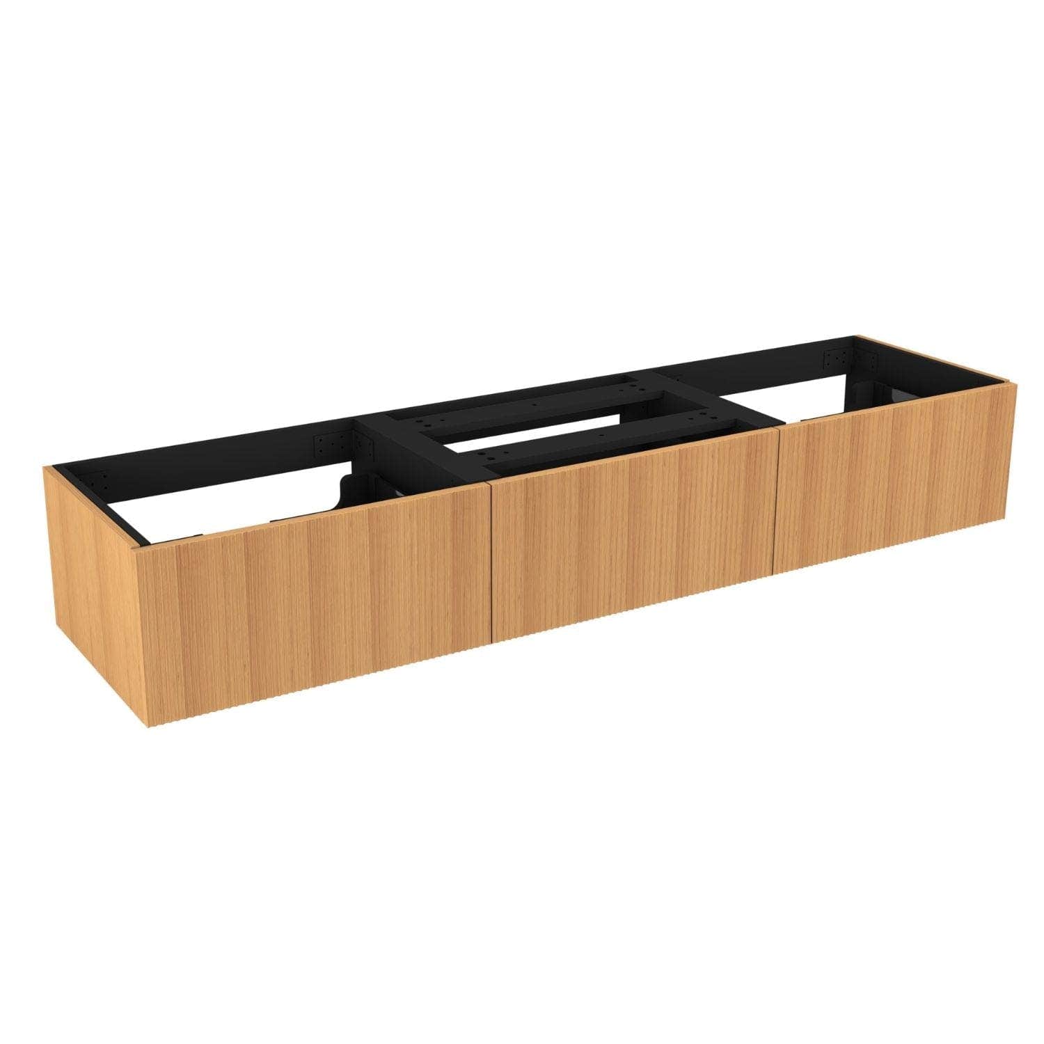 VikingBad MIE Demi Bølge Servantskap 180 (3x60) 2 servant Eik / 180cm dobbel VikingBad Servantskap VB-116942