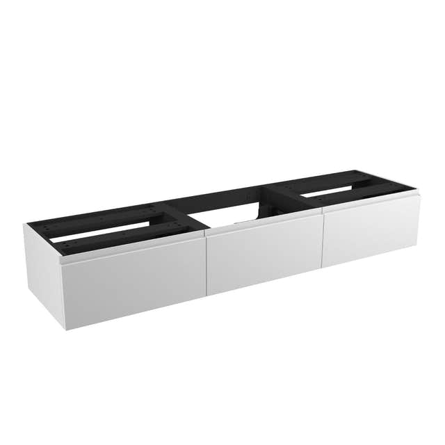 VikingBad Mie Demi Fingergrep Servantskap 180 cm Hvit / 180cm VikingBad Servantskap VB-116355