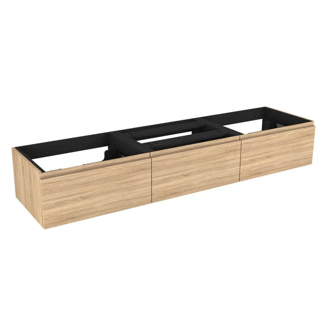 VikingBad Mie Demi Fingergrep Servantskap 180 cm Lys eik / 180cm dobbel VikingBad Servantskap VB-116352