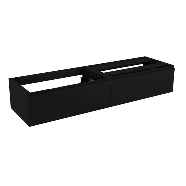 Vikingbad MIE DEMI Fingergrep Servantskap Svart matt / 120cm VikingBad Servantskap VB-116242