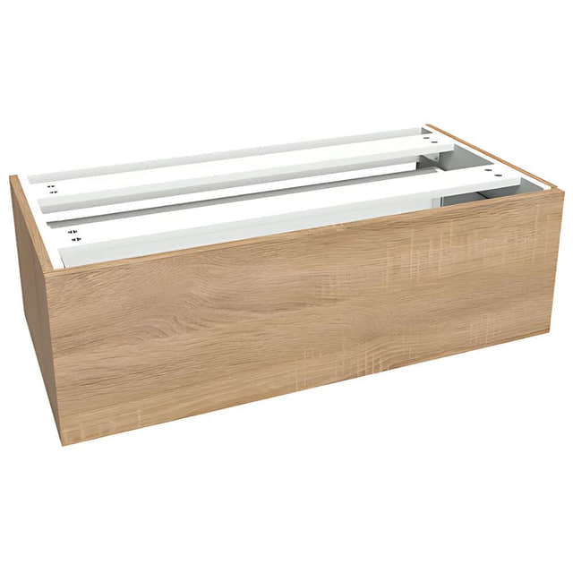 VikingBad MIE DEMI Sideskap slett B(60-90)xH46xD29 cm Lys eik / 90cm VikingBad Sideskap bad VB-116149