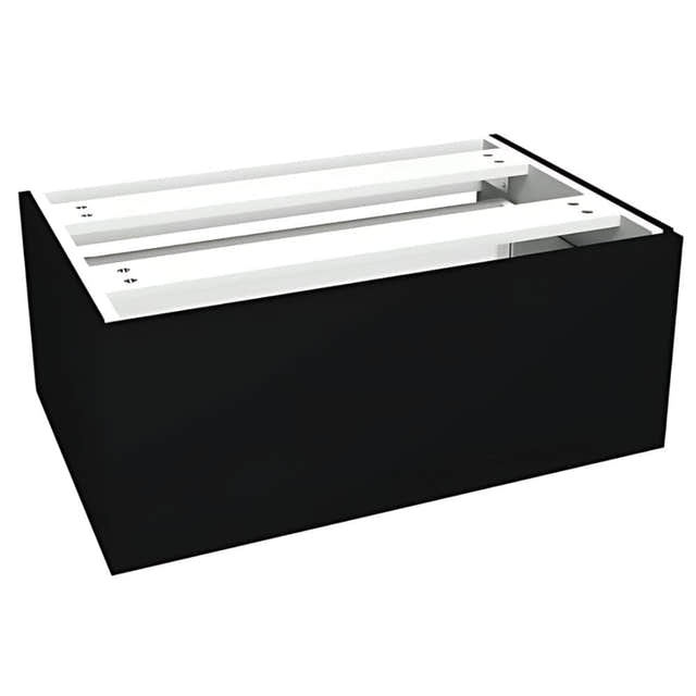 VikingBad MIE DEMI Sideskap slett B(60-90)xH46xD29 cm Svart matt / 70cm VikingBad Sideskap bad VB-116141