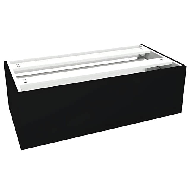 VikingBad MIE DEMI Sideskap slett B(60-90)xH46xD29 cm Svart matt / 90cm VikingBad Sideskap bad VB-116151