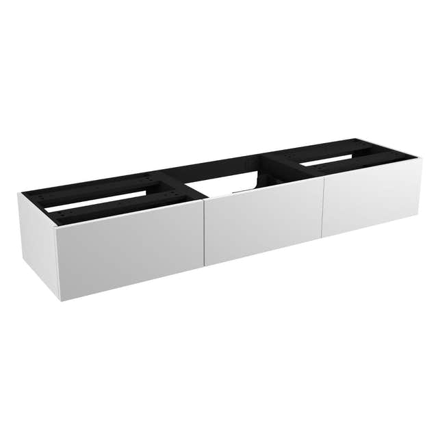 VikingBad MIE Demi Slett Servantskap Mål: B(60-180)xH46xD29 cm (3x60) Hvit / 180cm VikingBad Servantskap VB-116365