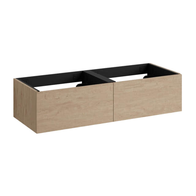 Vikingbad MIE DEMI Slett Servantskap Mål: B(60-180)xH46xD29 cm Skandinavisk eik / 120cm VikingBad Servantskap VB-118930
