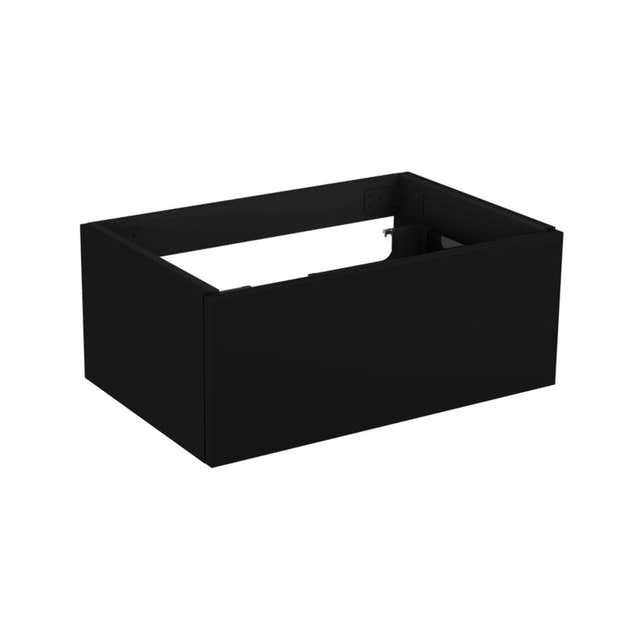 Vikingbad MIE DEMI Slett Servantskap Mål: B(60-180)xH46xD29 cm Svart matt / 60cm VikingBad Servantskap VB-116116