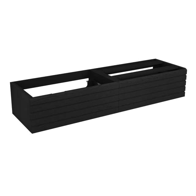 Vikingbad MIE DEMI Stav Servantskap Mål: B(60-200)x46x29 cm Svart eik / 120cm VikingBad Servantskap VB-116312