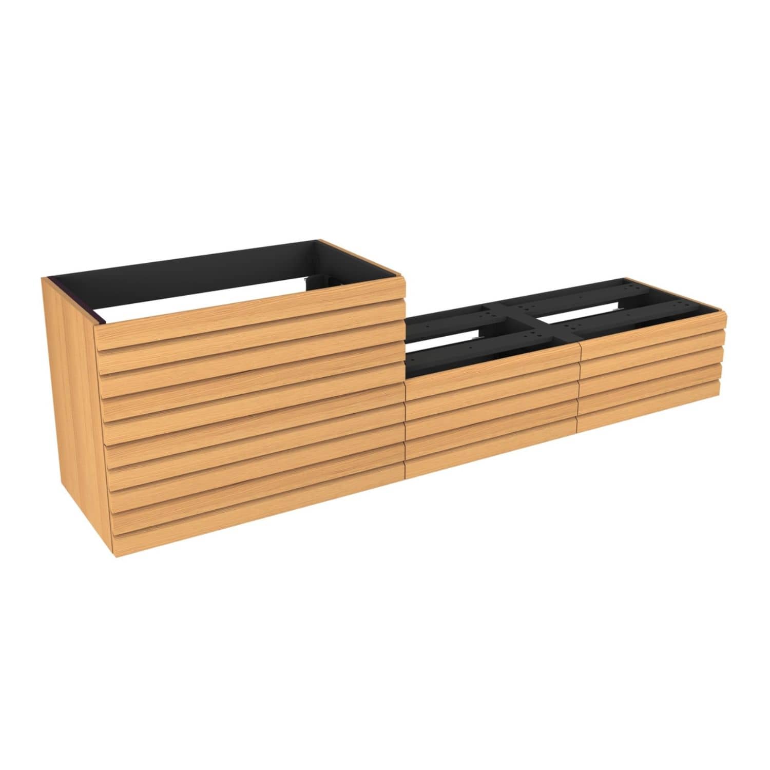 Vikingbad MIE DEMI Stav Servantskap Mål: B200x46x57 cm Eik / 200cm VikingBad Servantskap VB-116202