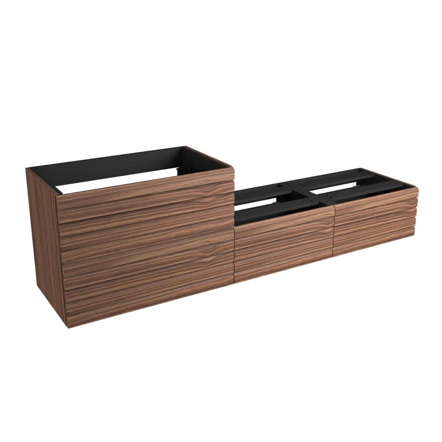 Vikingbad MIE DEMI Stav Servantskap Mål: B200x46x57 cm Valnøtt / 200cm VikingBad Servantskap VB-116203