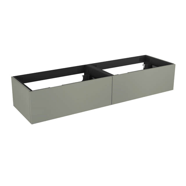Vikingbad MIE DEMI Trend Servantskap Mål: B(120-180)xH46xD29 cm Oliven / 120cm dobbel VikingBad Servantskap VB-116322
