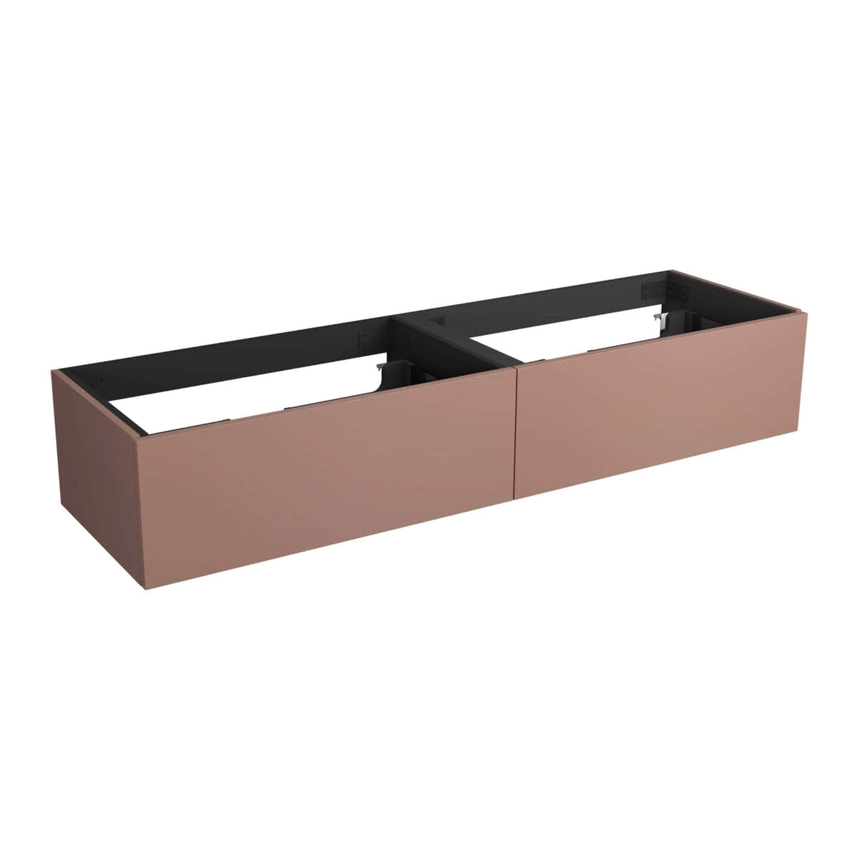 Vikingbad MIE DEMI Trend Servantskap Mål: B(120-180)xH46xD29 cm Terracotta / 120cm dobbel VikingBad Servantskap VB-116323