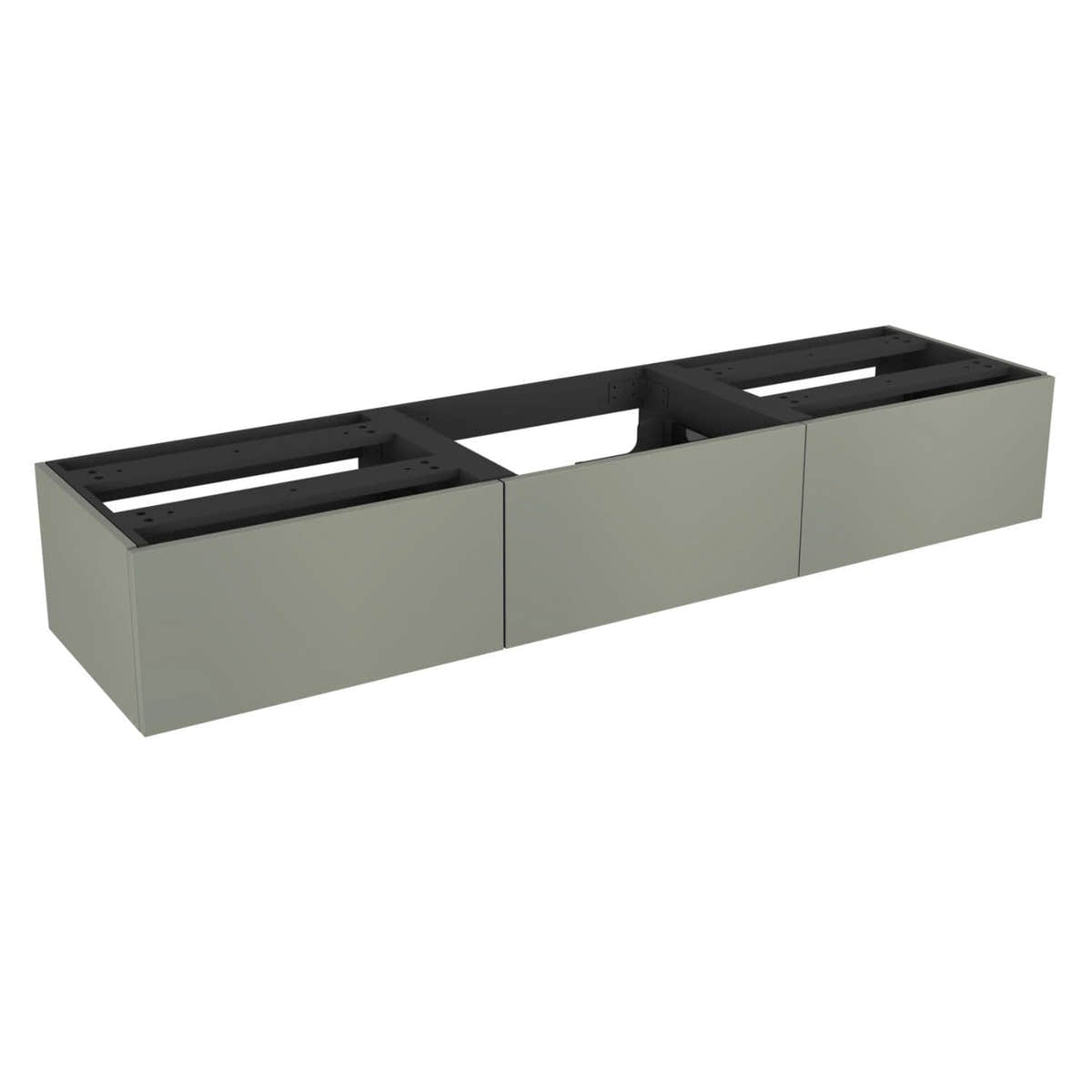 Vikingbad MIE DEMI Trend Servantskap Mål: B180xH46xD29 cm (3x60) Oliven / 180cm VikingBad Servantskap VB-116378