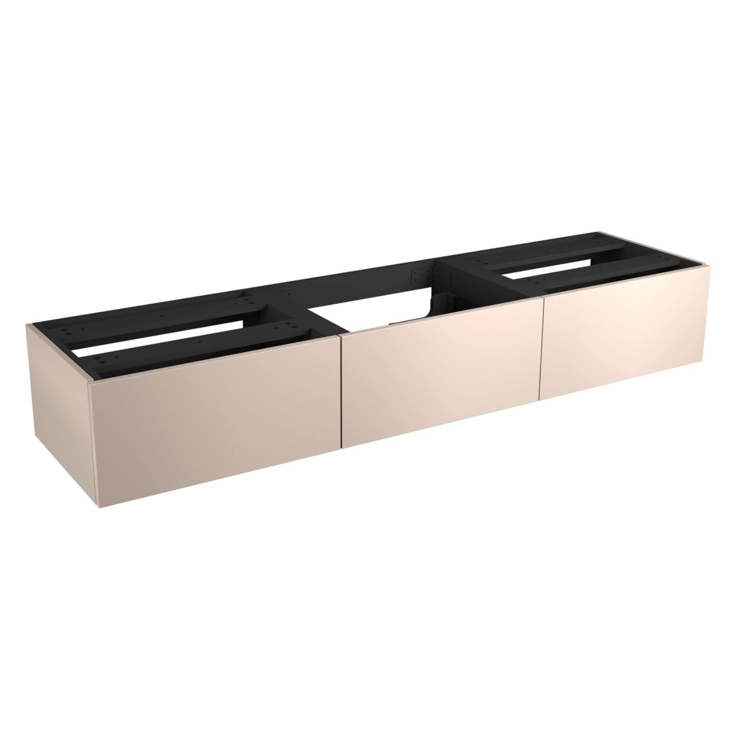 Vikingbad MIE DEMI Trend Servantskap Mål: B180xH46xD29 cm (3x60) Varm beige / 180cm VikingBad Servantskap VB-116618