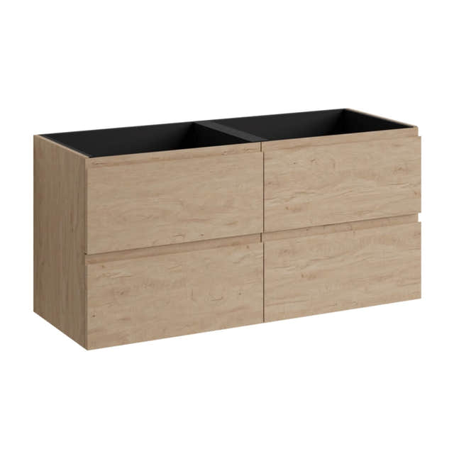 VikingBad MIE FINGERGREP 120DBL Servantskap 4 skuffer Skandinavisk eik / 120cm dobbel VikingBad Servantskap VB-118887