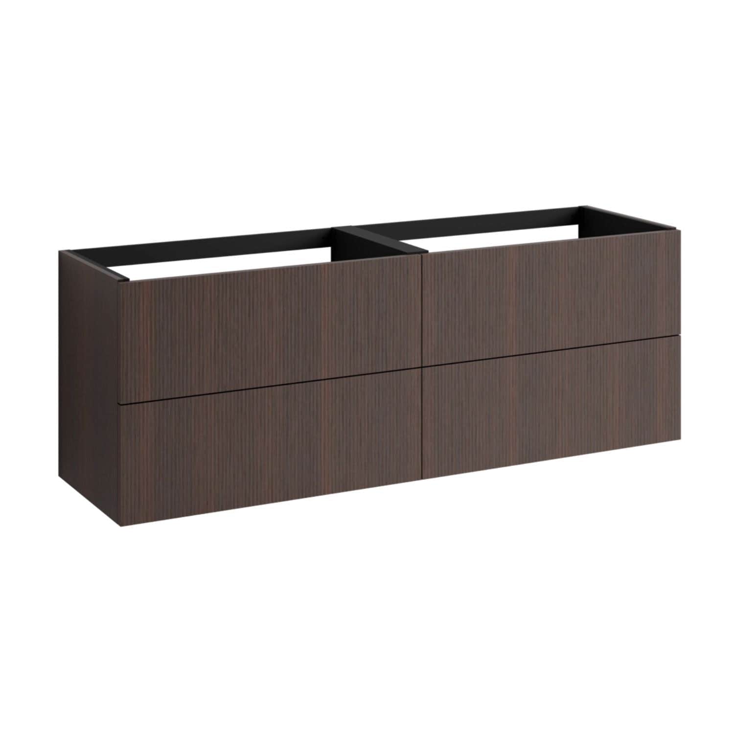 VikingBad Mie Rille Servantskap Mørk eik / 160cm dobbel VikingBad Servantskap VB-118872