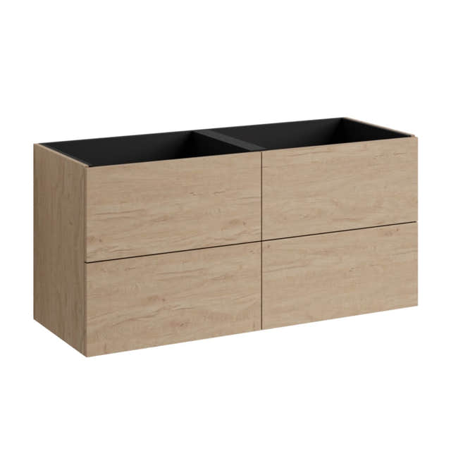 VikingBad MIE SLETT 120DBL Servantskap 4 skuffer Skandinavisk eik / 120cm dobbel VikingBad Servantskap VB-118917