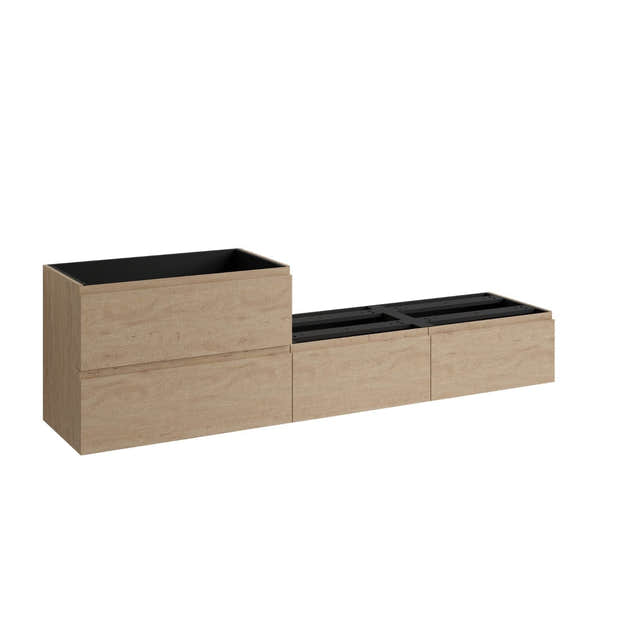 Vikingbad MIE SMART Fingergrep Servantskap Skandinavisk eik / 200cm VikingBad Servantskap VB-118913