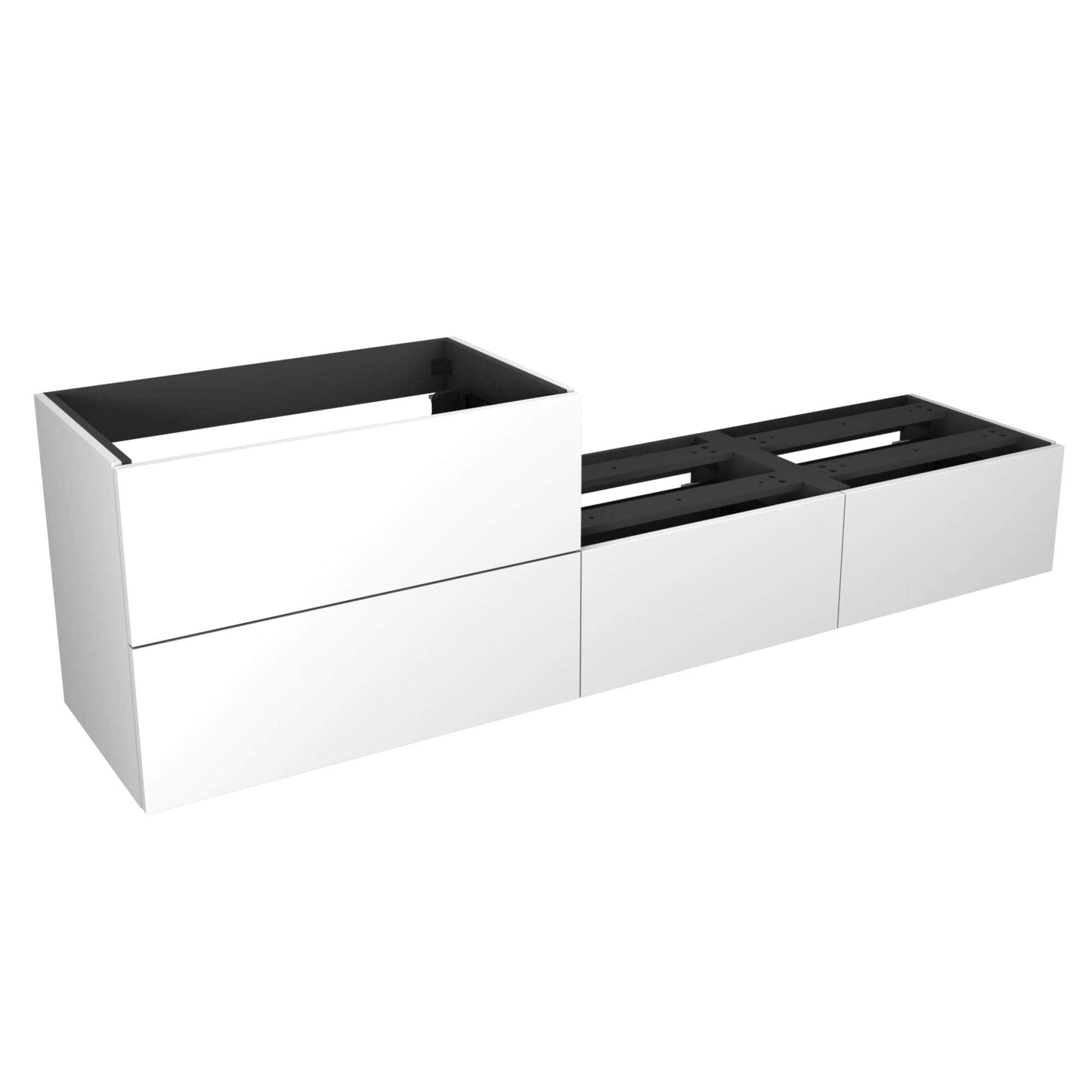VikingBad Mie Smart Slett Servantskap 200 cm Hvit / 200cm VikingBad Servantskap VB-116197