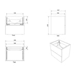 Vikingbad MIE TREND Servantskap B60-180cm