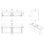 Vikingbad MIE TREND Servantskap B60-180cm