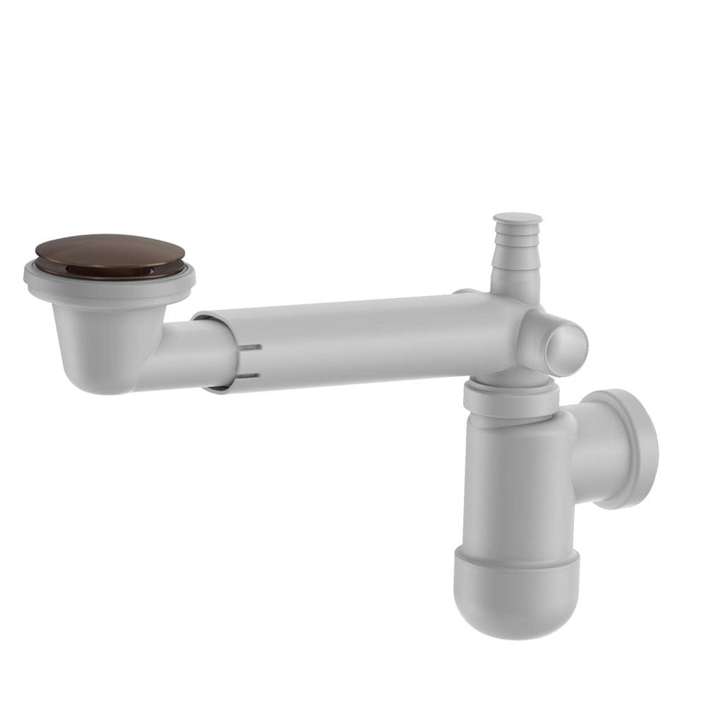 Vikingbad Mie Vannlås 40/32mm & Pop-up PRELOC 420 Børstet rosegull VikingBad Vannlås VB-117841