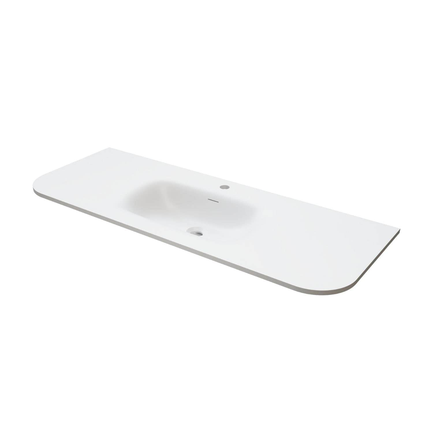 VikingBad Nea Møbelservant Buet Hvit matt / 120cm VikingBad Møbelservant VB-022320-02