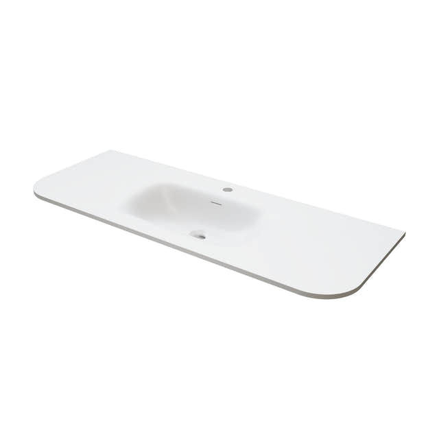 VikingBad Nea Møbelservant Buet Hvit matt / 120cm VikingBad Møbelservant VB-022320-02