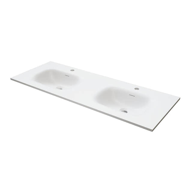 VikingBad Nea Møbelservant Rett Hvit matt / 120cm dobbel VikingBad Møbelservant VB-022310-02