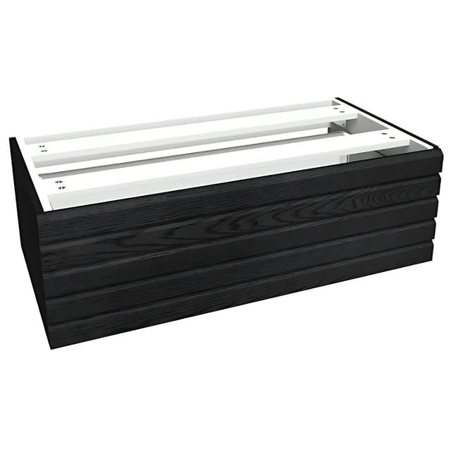 VikingBad Sideskap stav MIE DEMI Mål: B(60-90)xH46xD29 cm Svart eik / 90cm VikingBad Sideskap bad VB-116175